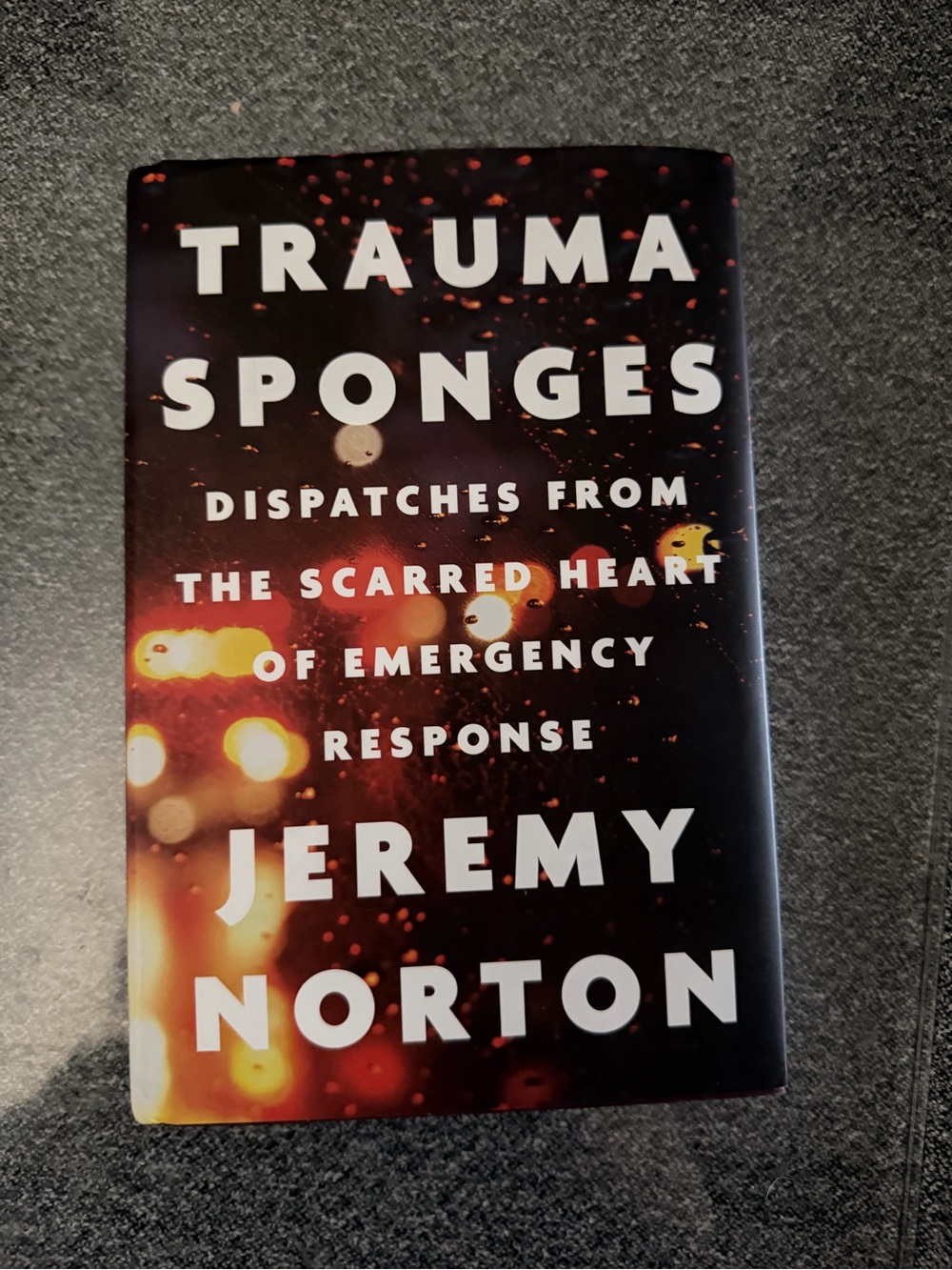 Trauma Sponges by Jeremy Norton - Black & Amber Cover